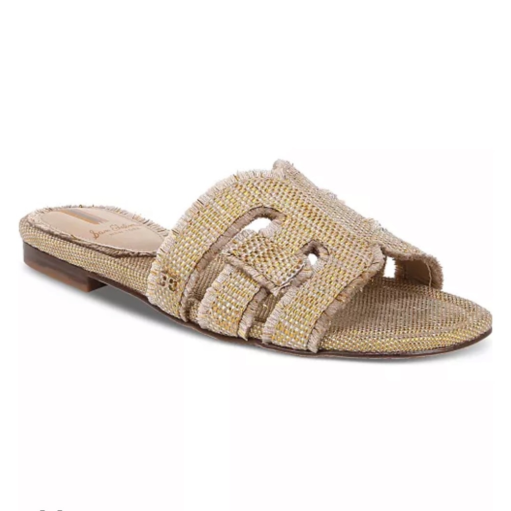 Sam Edelman Bay Fray Gold Weave Sandal